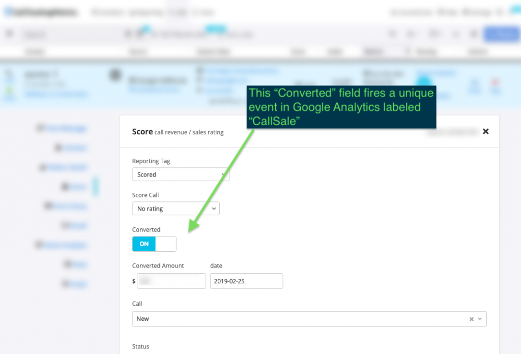 Dashboard showing how CTM and Google Analytics automate scoring. 