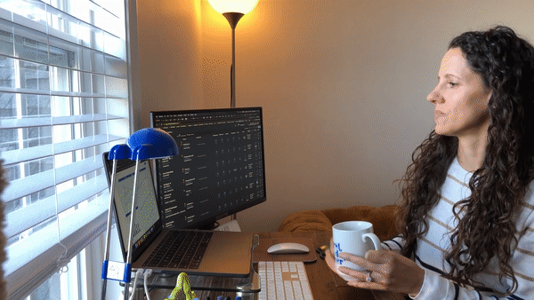 Digital marketer working from home