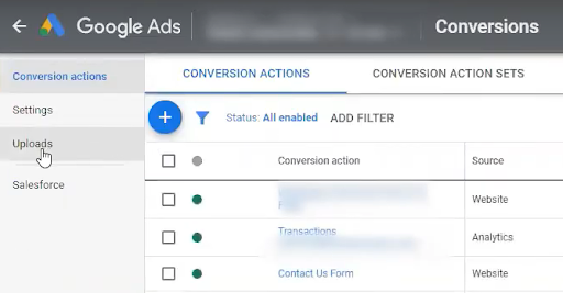 Upload Conversions