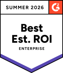G2 Summer 2026 award badge for enterprise ROI