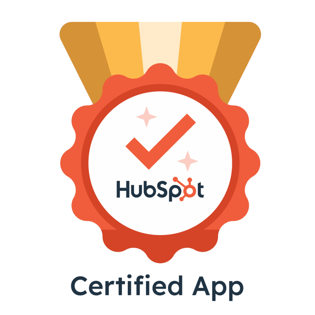 CallTrackingMetrics certified app badge for the HubSpot App Marketplace.