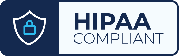 HIPAA compliant healthcare data security certification badge