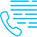 Phone call analysis using AI and conversation intelligence icon